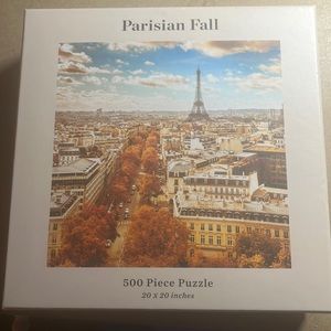💟🧩 500 piece New, in original bag, Galison “Parisian Fall” puzzle.